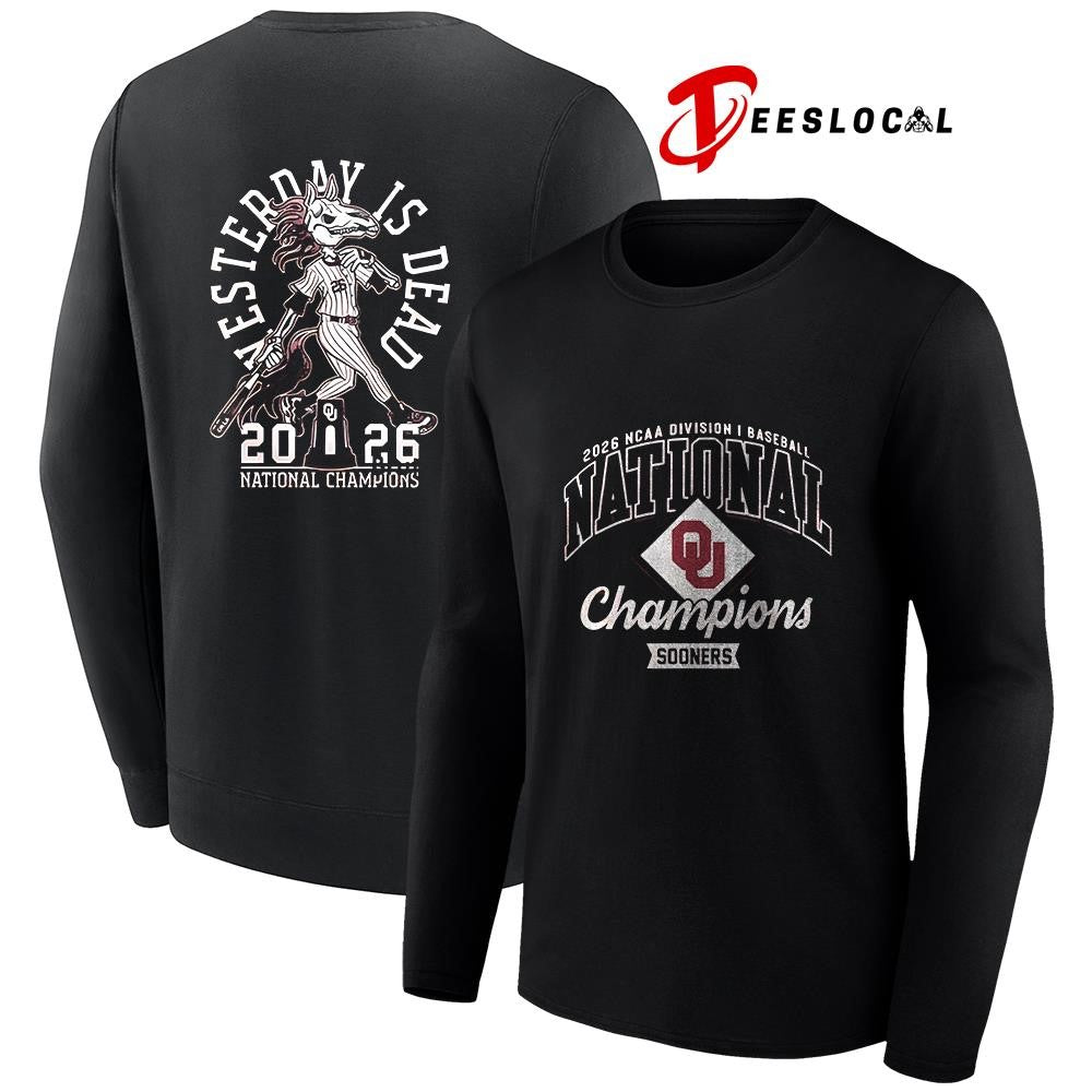 Oklahoma Sooners NCAA Baseball Men’s College World Series Champions everyday is dead mascot shirt