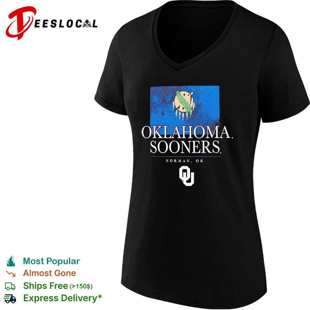 Oklahoma Sooners Norman OK state flag shirt