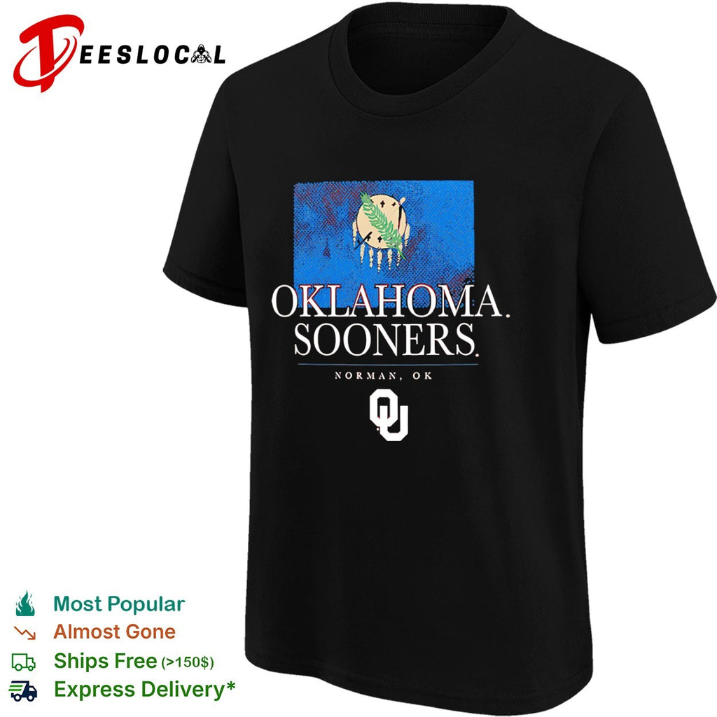 Oklahoma Sooners Norman OK state flag shirt