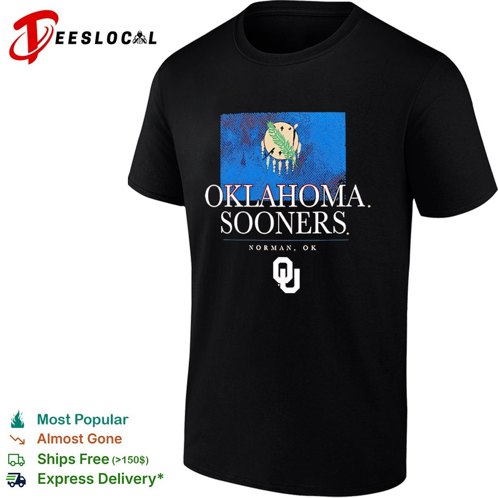 Oklahoma Sooners Norman OK state flag shirt