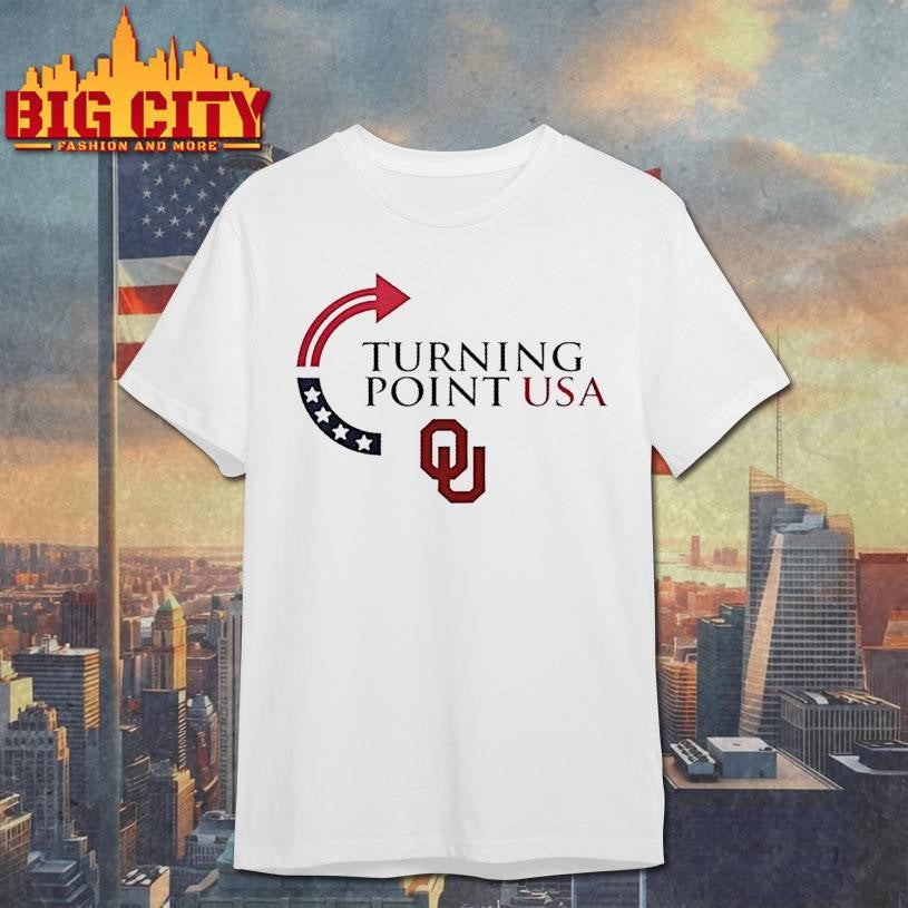 Oklahoma Sooners X Freedom Turning Point Usa Charlie Kirk Shirt