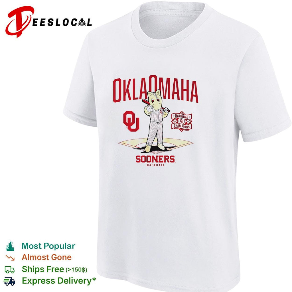 Oklahoma Sooners baseball mascot puppy national champions shirt