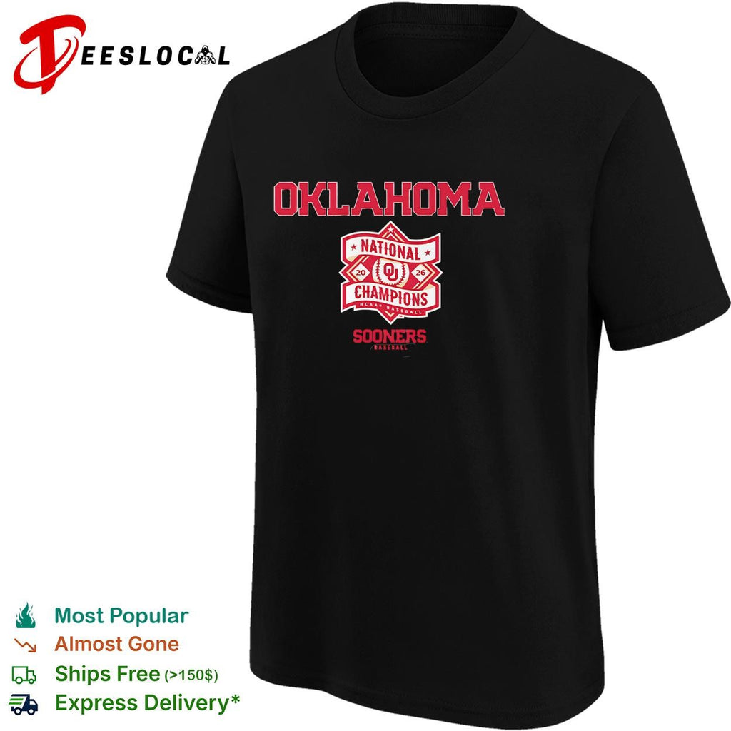 Oklahoma Sooners baseball national champions diamond logo shirt