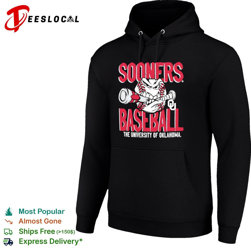 Oklahoma Sooners baseball university of OU angry character shirt