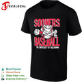 Oklahoma Sooners baseball university of OU angry character shirt