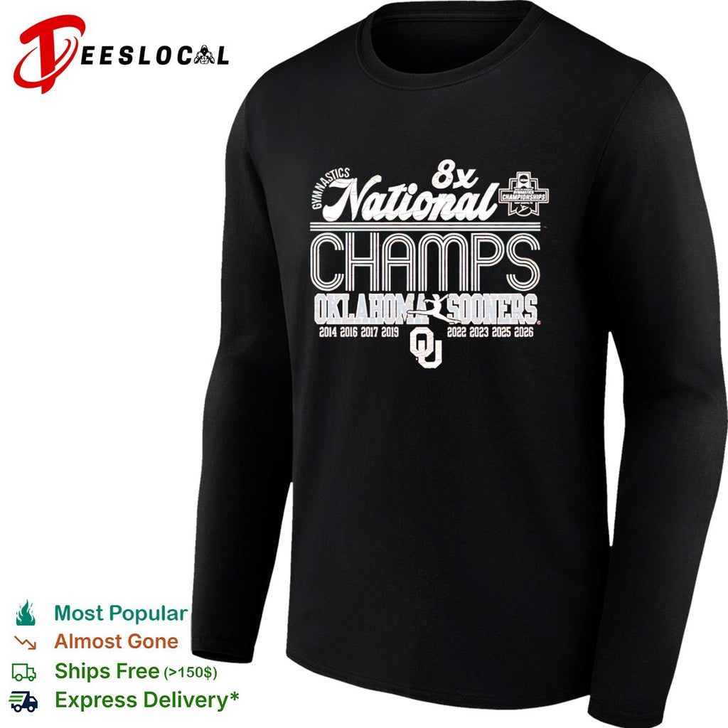 Oklahoma Sooners gymnastics National Champs 2026 shirt