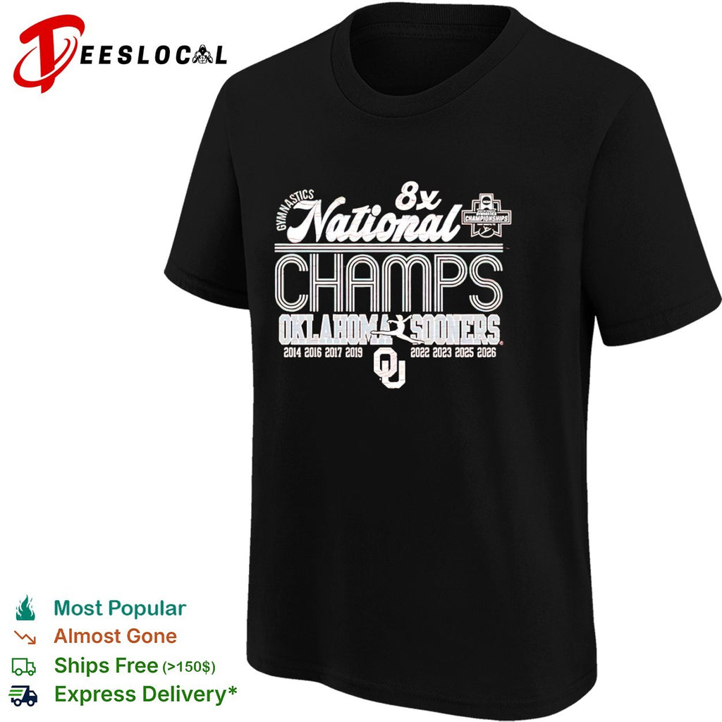 Oklahoma Sooners gymnastics National Champs 2026 shirt