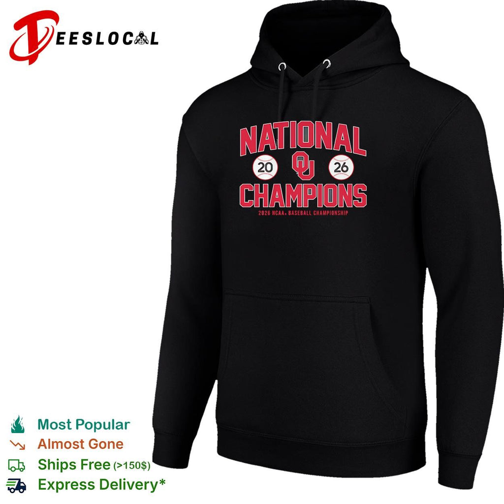 Oklahoma Sooners national champions 2026 NCAA baseball championship shirt