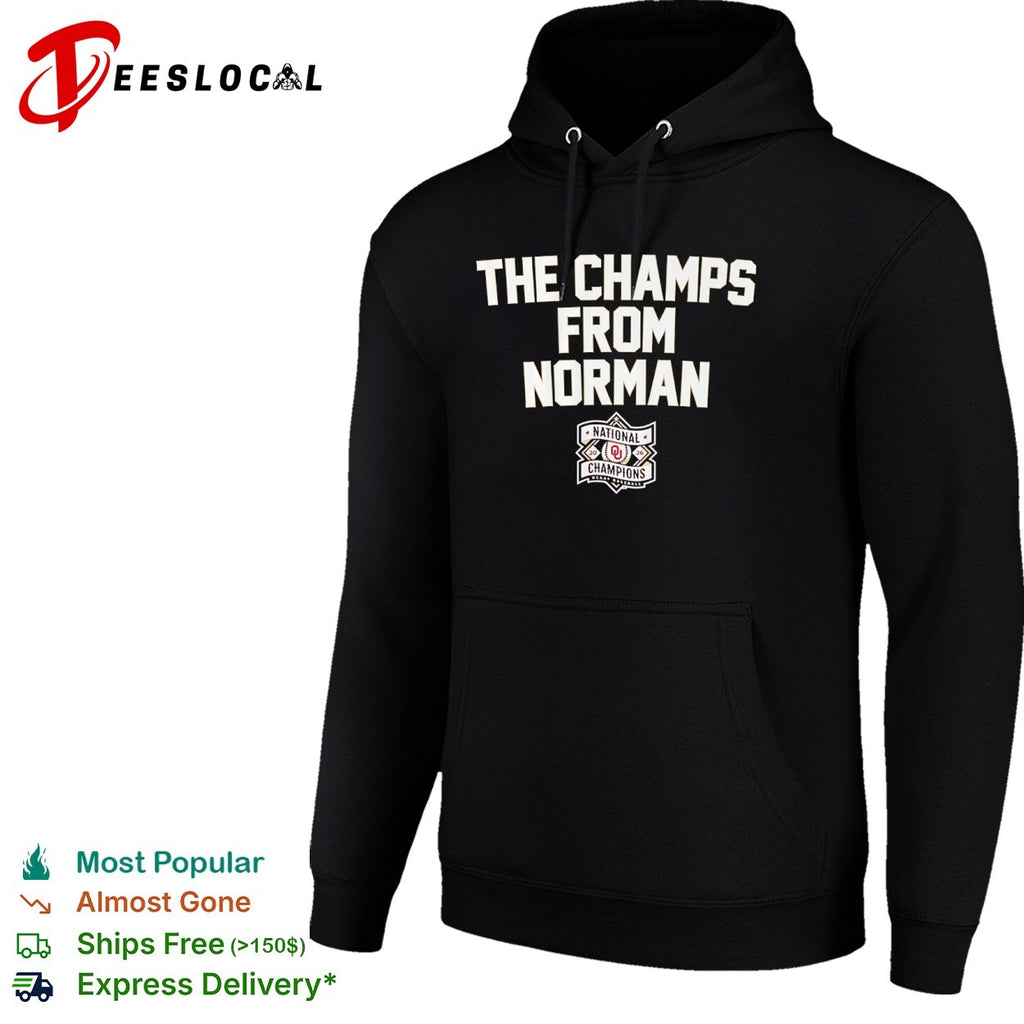 Oklahoma Sooners the champs from Norman NCAA baseball national champions shirt