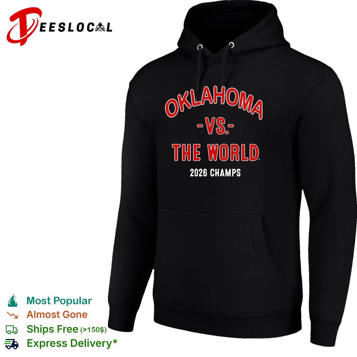 Oklahoma vs The World 2026 Champs baseball shirt
