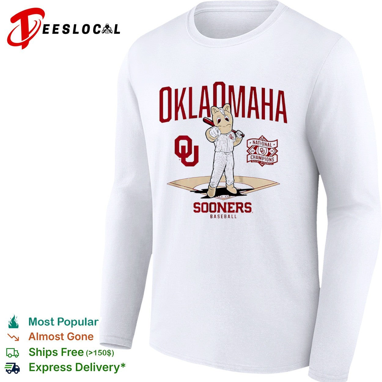 Oklamaha Sooners National Champions 2026 Oklahoma University Baseball Team shirt