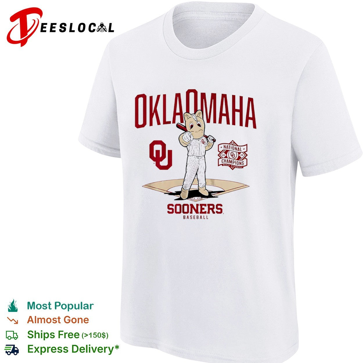 Oklamaha Sooners National Champions 2026 Oklahoma University Baseball Team shirt
