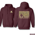 Old Row Outdoors Hoodie - Camo Design Featuring Hunting Graphics, Ideal for Outdoor Enthusiasts, Unisex Hoodie for Casual...