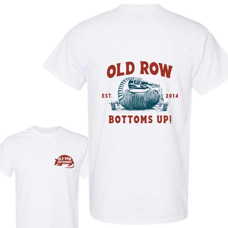 Oldd Roww Bottoms Up Armadillo T-Shirt, Extensive Size Options, Seasonal Must-haves, Versatile Unisex Wear Every Style...