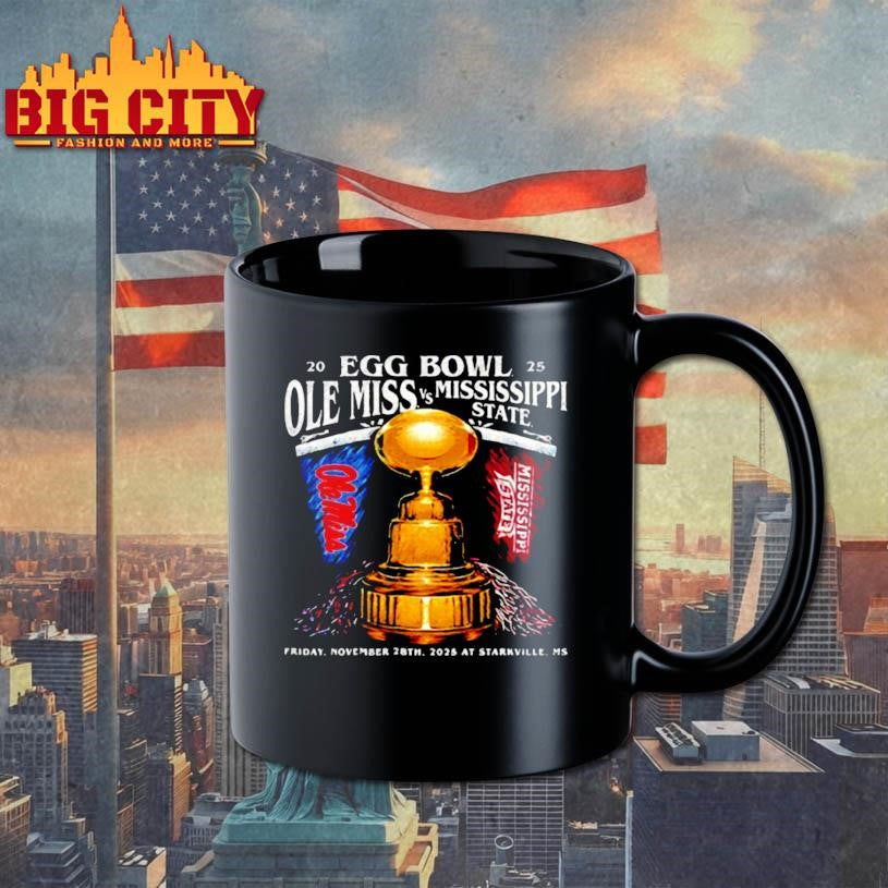 Ole Miss vs Mississippi State Egg Bowl 2025 Friday November 28th 2025 at Starkville Ms trophy shirt