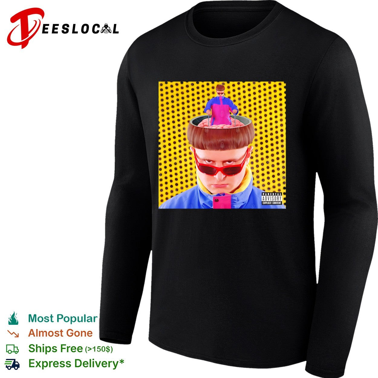 Oliver Tree Ugly Is Beautiful Album Cover Parental Advisory Explicit Content shirt