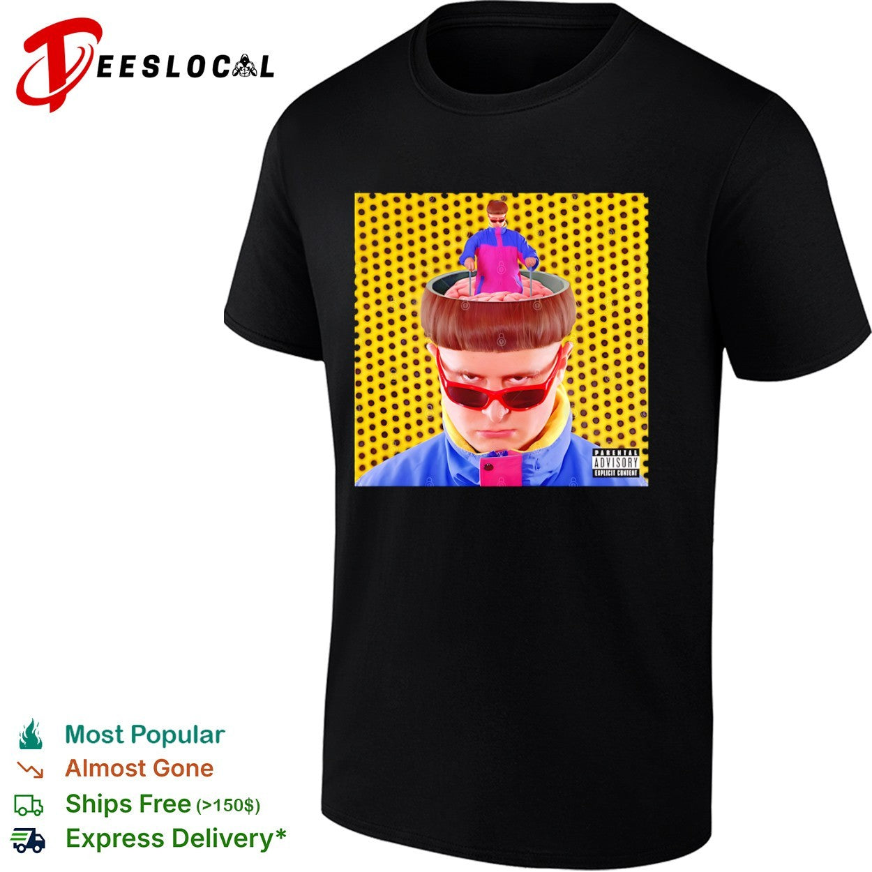 Oliver Tree Ugly Is Beautiful Album Cover Parental Advisory Explicit Content shirt
