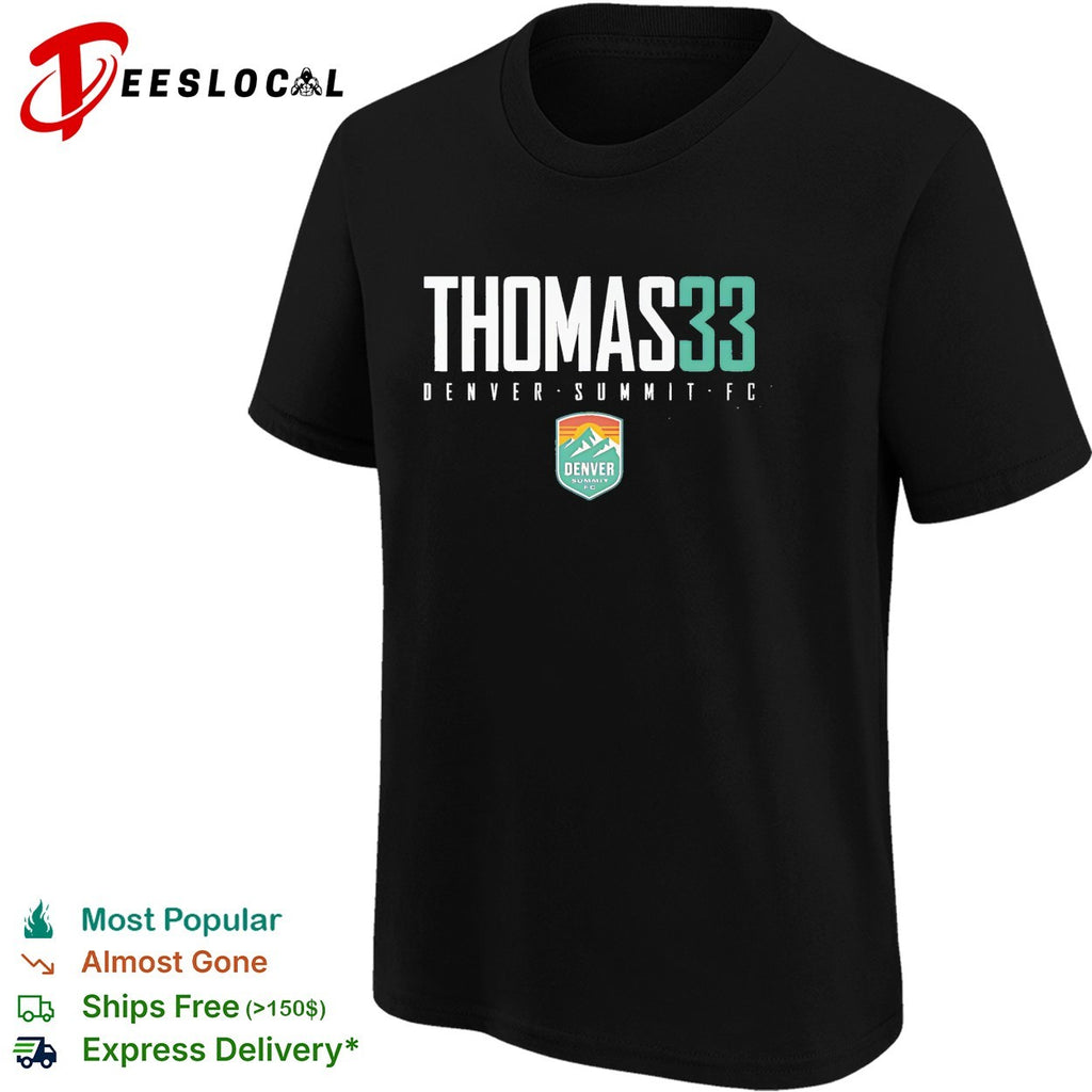 Olivia Thomas 33 Denver Summit FC professional women’s soccer team shirt