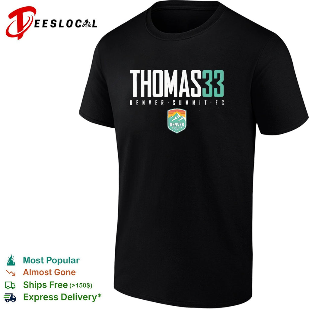 Olivia Thomas 33 Denver Summit FC professional women’s soccer team shirt