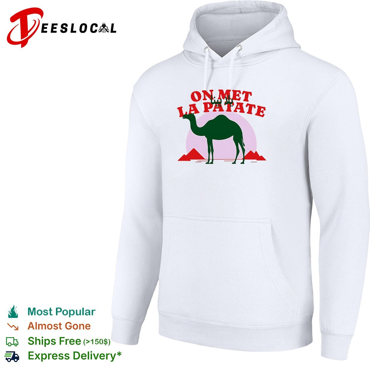 On met la patate camel pyramids shirt