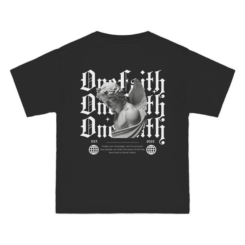 One Faith Angel Black Cotton T-Shirts, Hoodie, Sweatshirt | CiraTrend.com