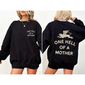 One Hell Of A Mother, Tattoo, Mother's Day, Mama Sweatshirt, Women's Crew Neck, Crewneck T-Shirts, Hoodie | CiraTrend.com