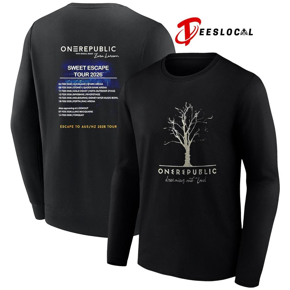 One Republic Sweet Escape tour dates schedule shirt