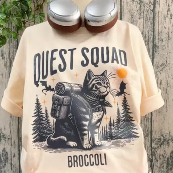 Onyx Storm Shirt Quest Squad Broccoli tee Fourth Wing Merch Xaden Riorson clothes Violet bookish top romantasy fan Ridoc...