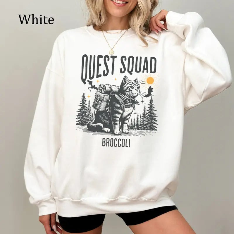 Onyx Storm Sweatshirt, Quest Squad Broccoli Tee, Fourth Edition Graphic Shirt, Unisex Casual Wear Hoodie | CiraTrend.com