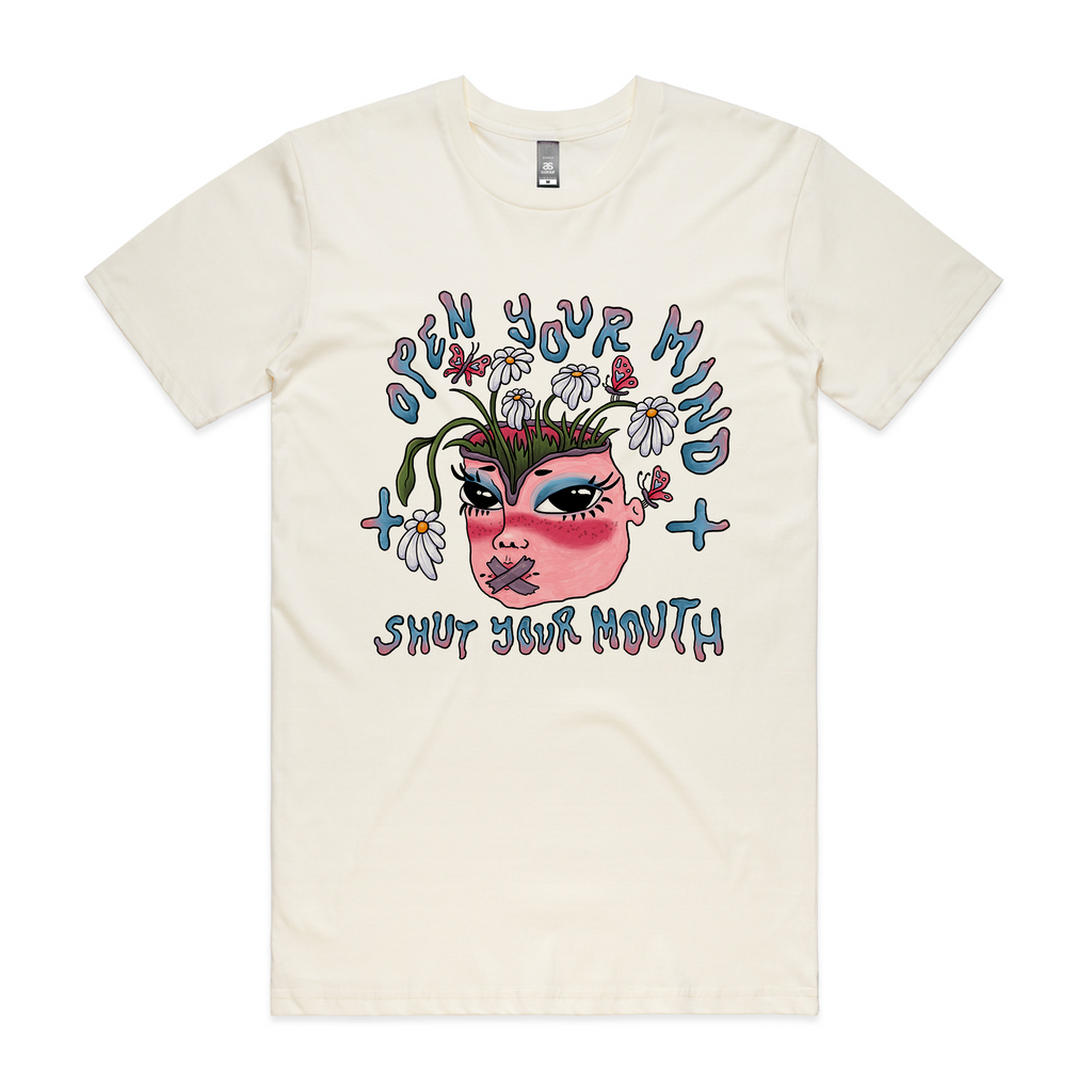 Open Your Mind & Shut Your Mouth Tee Hoodie, Sweatshirt | CiraTrend.com (Image 1)