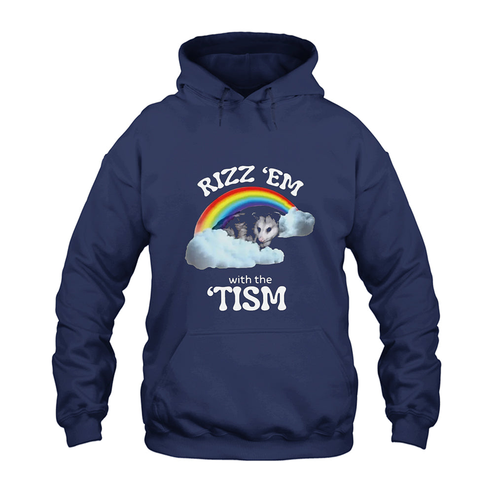 Opossum Rizz Em With The Tism Hoodie