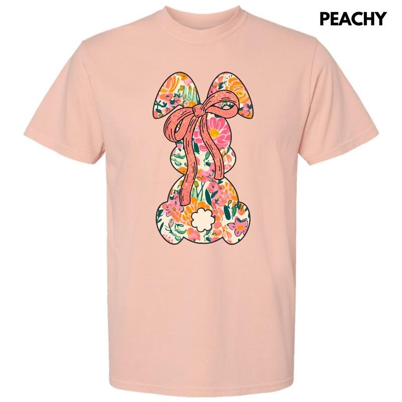 Orange Blooms Bunny Comfort Colors T-Shirt 'NLB' Hoodie, Sweatshirt | CiraTrend.com