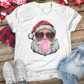 Christmas | Bubblegum Santa Apparel, Proudly Printed In The USA, Tee / Tank / V Neck Gray / White / Blue / Hot Pink /...