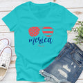 FLASH SALE | Merica Apparel, Proudly Printed In The USA, Tee / Tank / V Neck Gray / White / Blue / Hot Pink / Orange,...