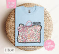 Oregon Floral Bow Gildan T-shirt, Cute Trendy Tee, State Coquette Oversized Top Hoodie, Sweatshirt | CiraTrend.com