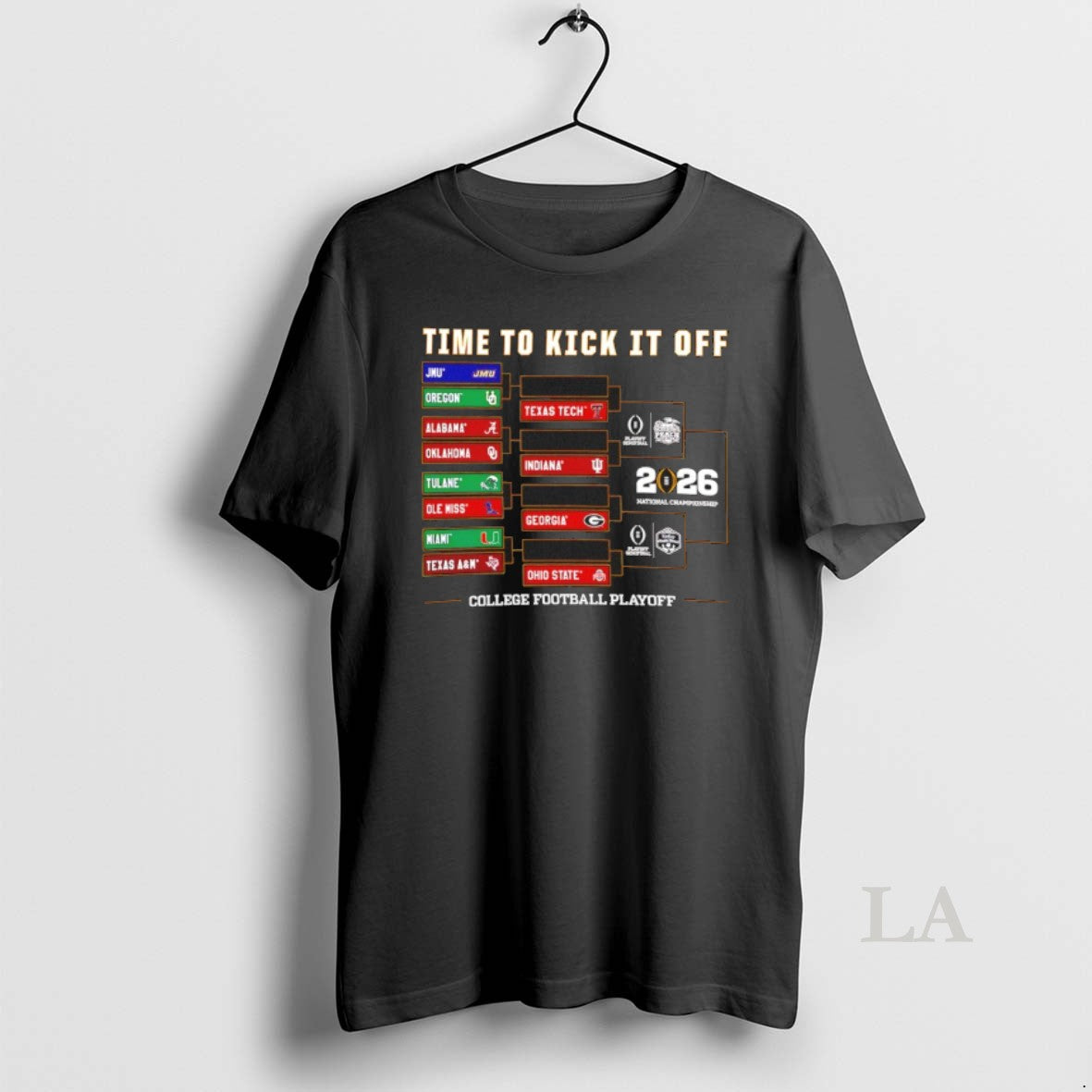 Original 2025 26 College Football Playoff Timje To Kick It Off Bracket T-Shirts, Hoodie, Sweatshirt | CiraTrend.com