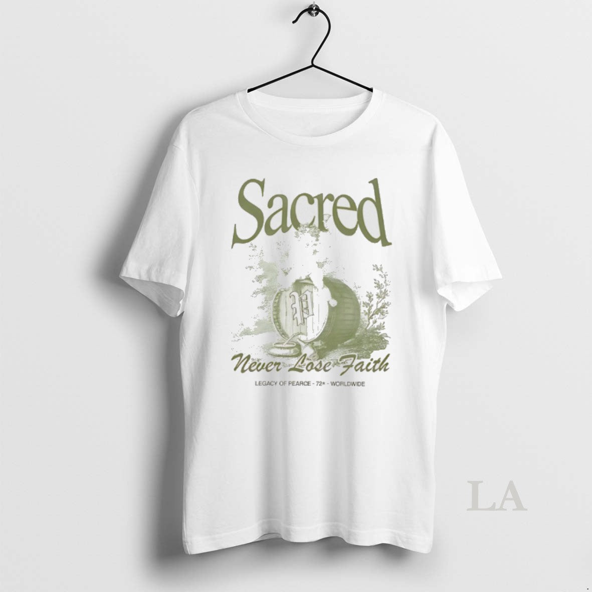 Original Bacchus On A Barrel Sacred Never Lose Faith T-Shirts, Hoodie, Sweatshirt | CiraTrend.com
