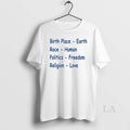 Original Birth Place Earth Race Human Politics Freedom Religion Love Ornaments