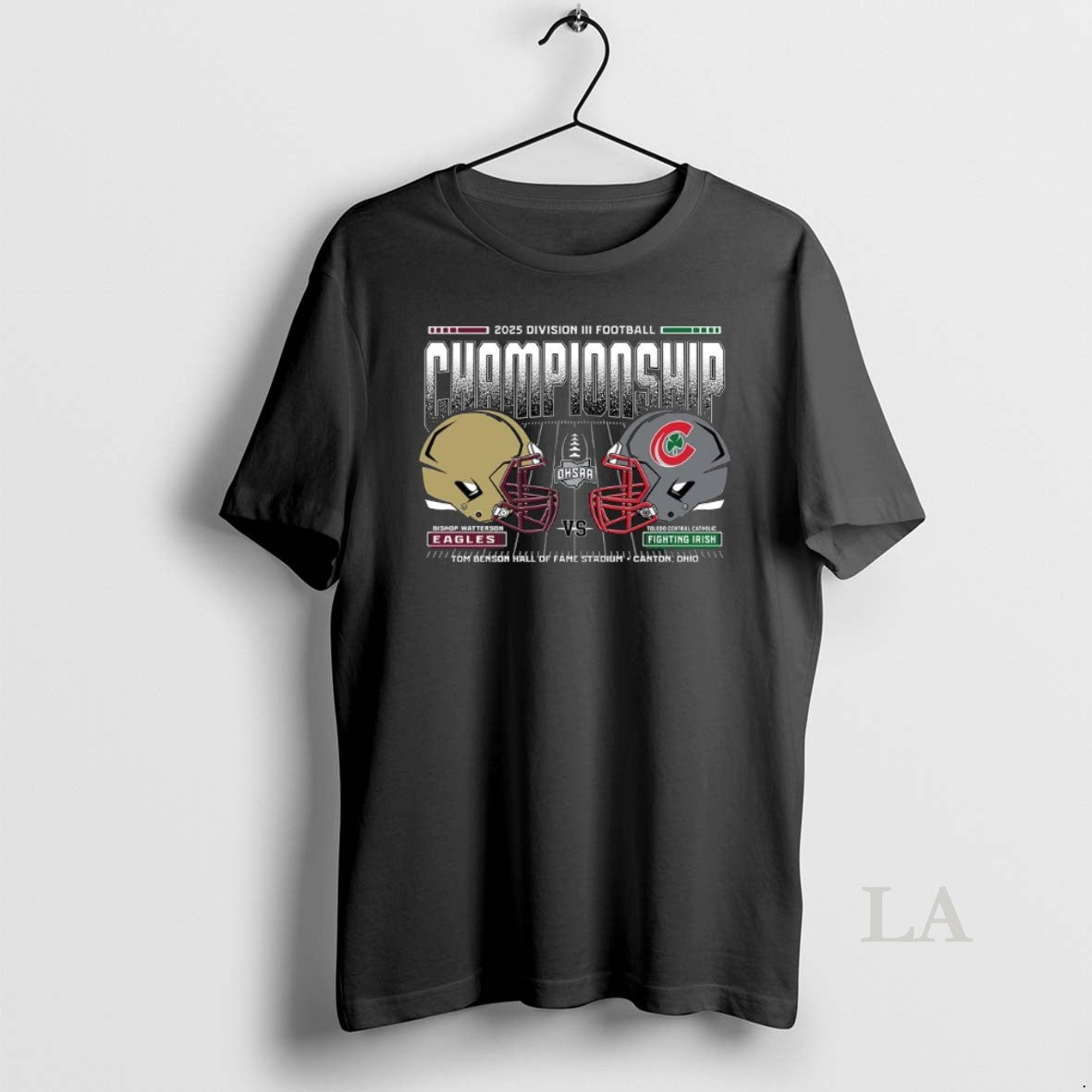 Original Bishop Watterson Vs Toledo Central Catholic 2025 Ohsaa Diii Football Championship Matchup T-Shirts, Hoodie,...