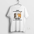 Original Cat Today Im Starting My New Life Step One Delete My Browser History T-Shirts, Hoodie, Sweatshirt | CiraTrend.com