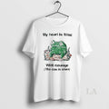 Original Frog Rage My Heart Is Filled With Courage The Cou Is Silent Vintage T-Shirts, Hoodie, Sweatshirt | CiraTrend.com