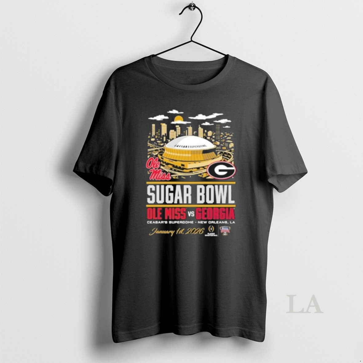 Original Georgia Bulldogs 2026 Sugar Bowl Head To Head Vs Ole Miss January 1st Stadium T-Shirts, Hoodie, Sweatshirt