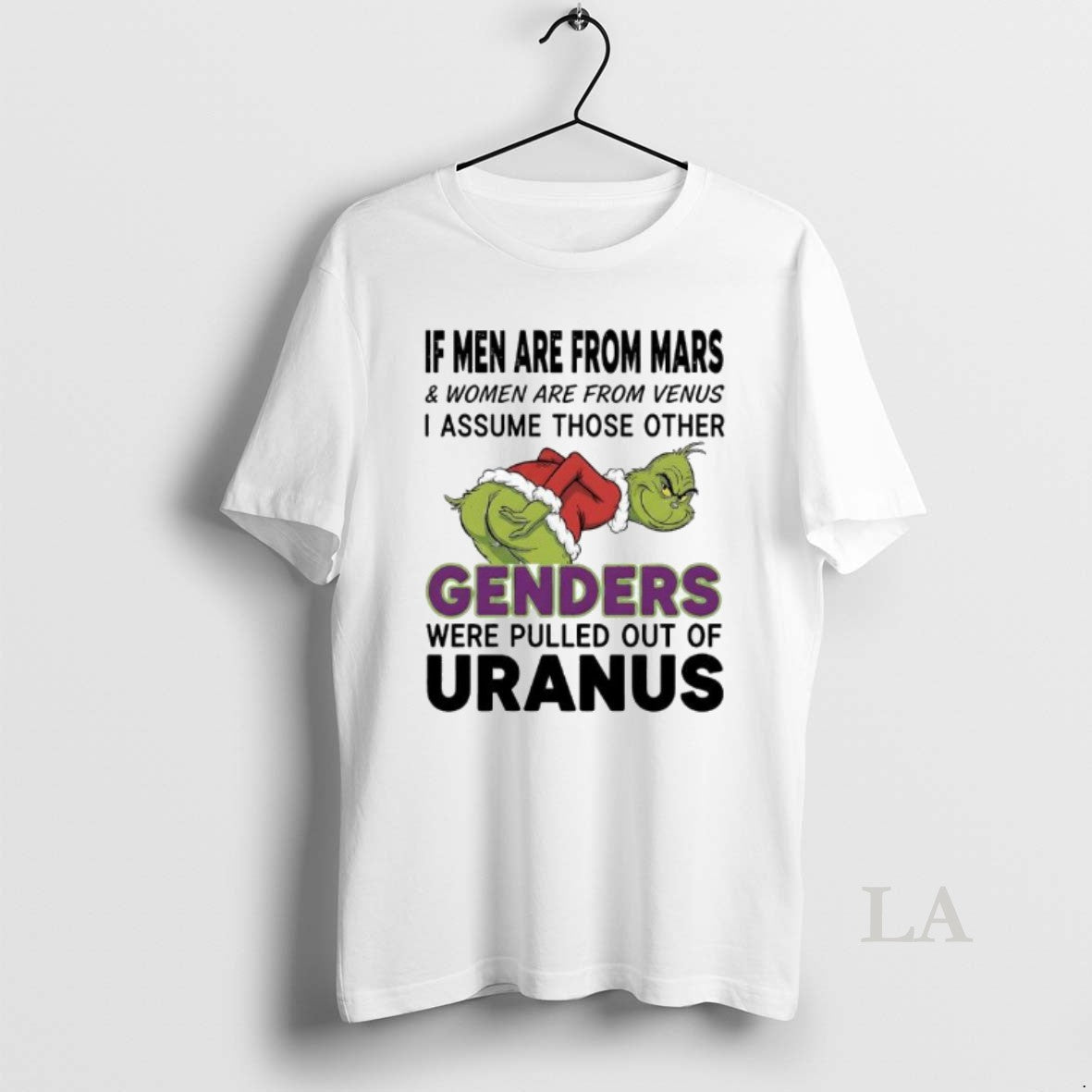 Original Grinch Xmas I Assume Those Other Genders Were Pulled Out Of Uranus T-Shirts, Hoodie, Sweatshirt | CiraTrend.com