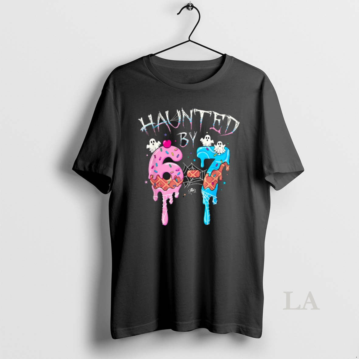 Original Haunted By 6 7 Halloween Ghost Gen Alpha Meme Ice Cream Drip