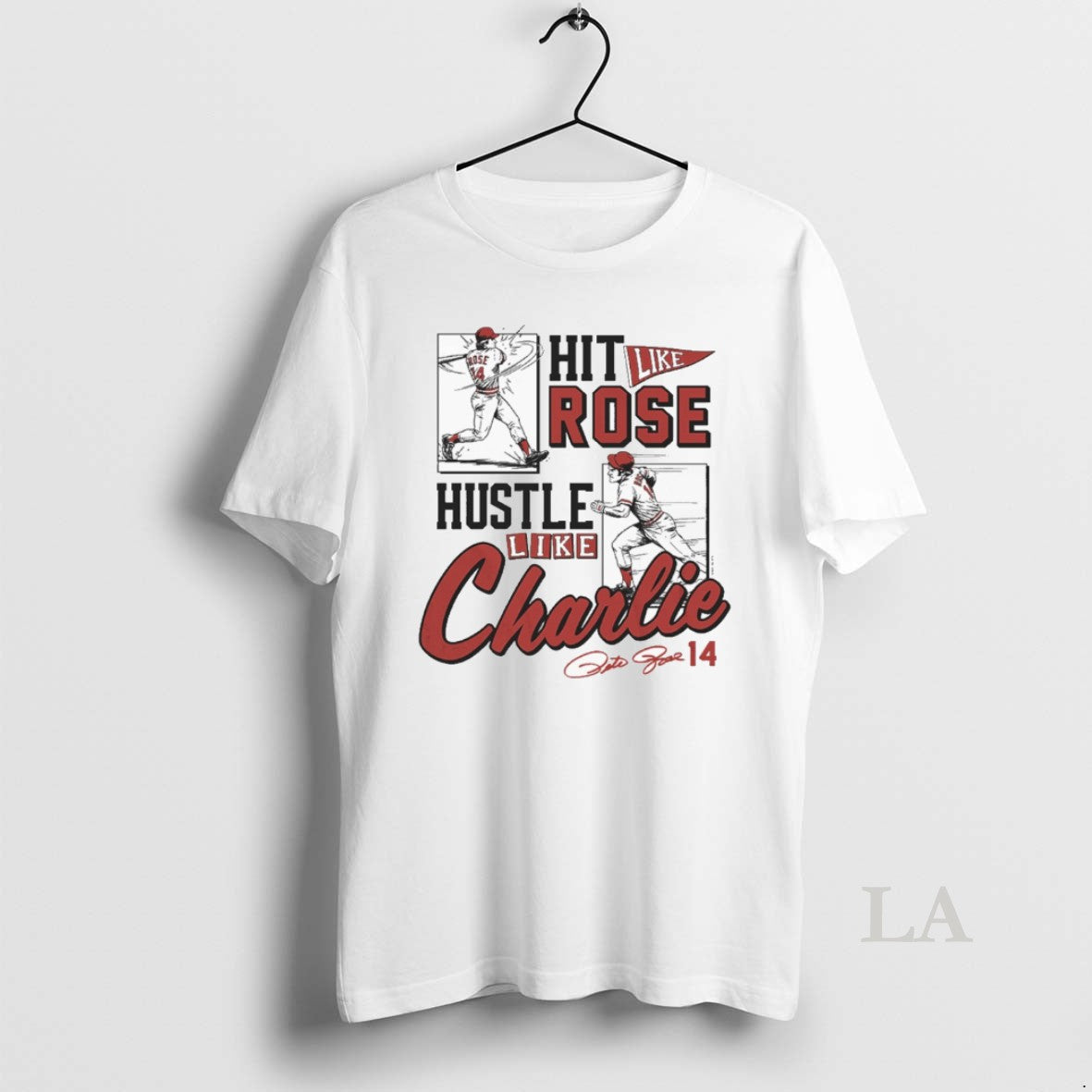 Original Hit Like Pete Rose Hustle Like Charlie Cincinnati Reds Signature T-Shirts, Hoodie, Sweatshirt | CiraTrend.com