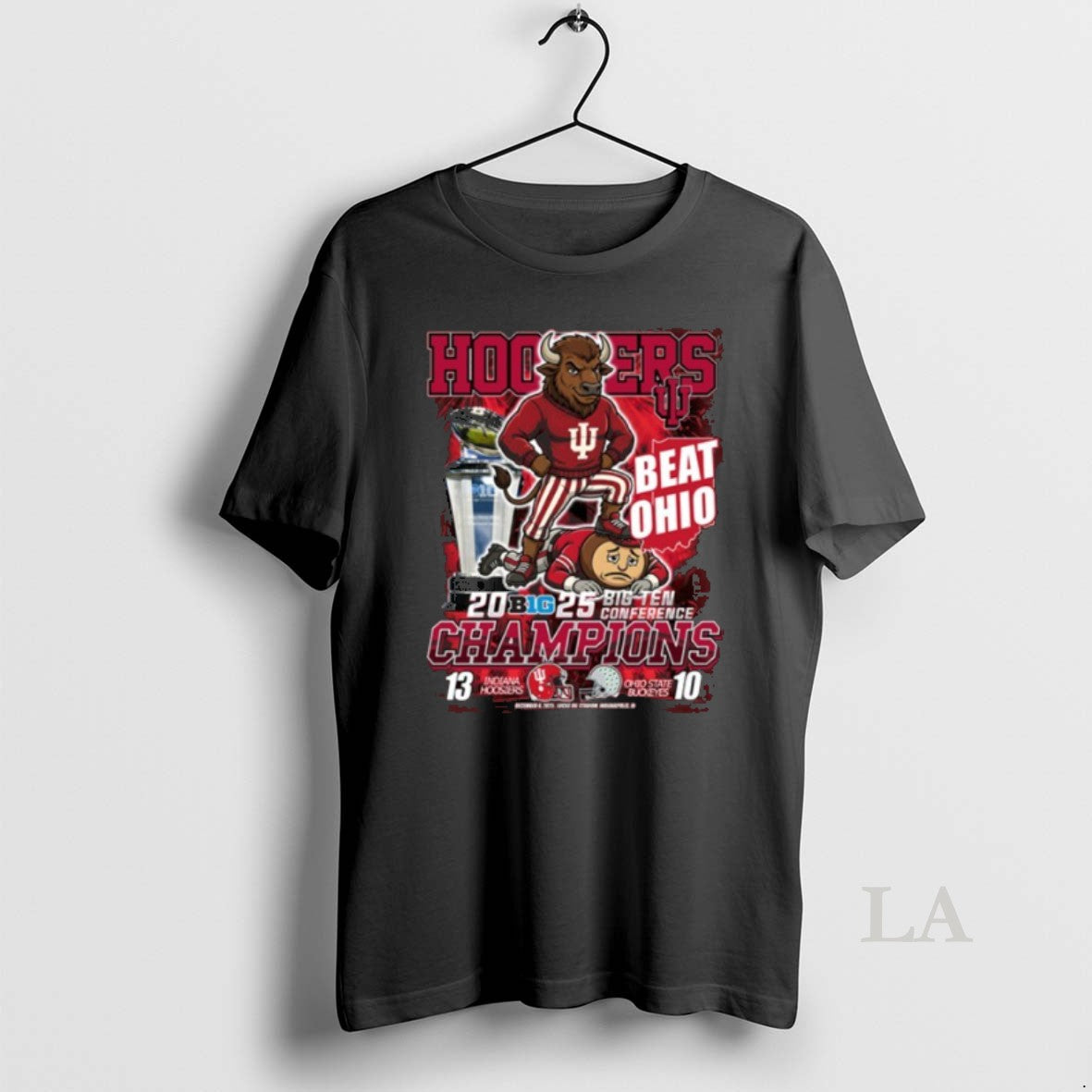 Original Hoosiers Beat Ohio 2025 Big Ten Conference Champions Mascot T-Shirts, Hoodie, Sweatshirt | CiraTrend.com