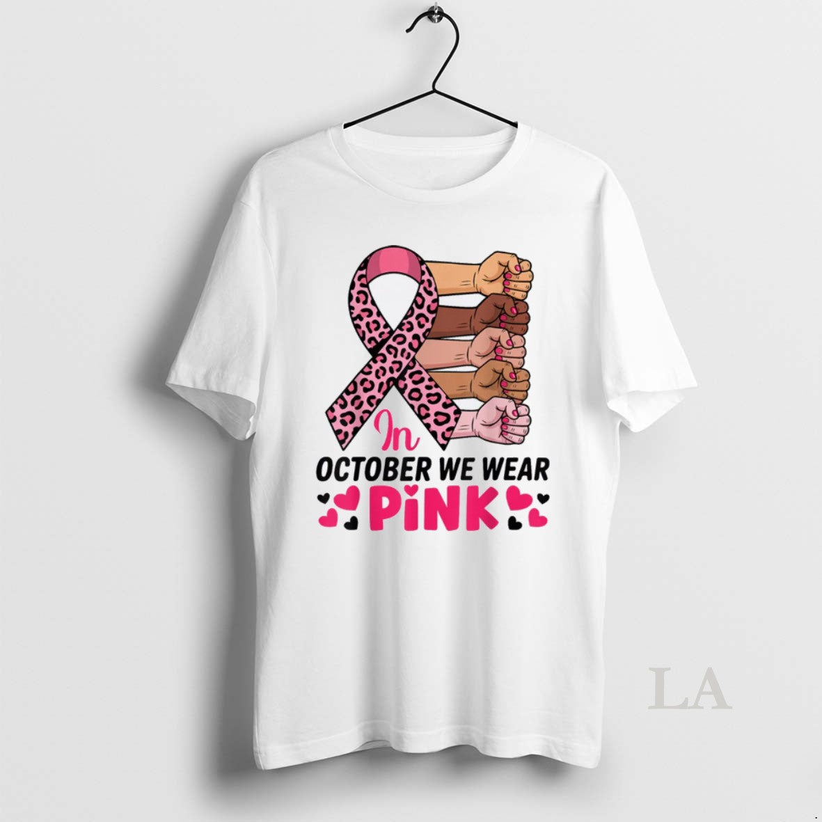 Original In October We Wear Pink Breast Cancer Awareness Month
