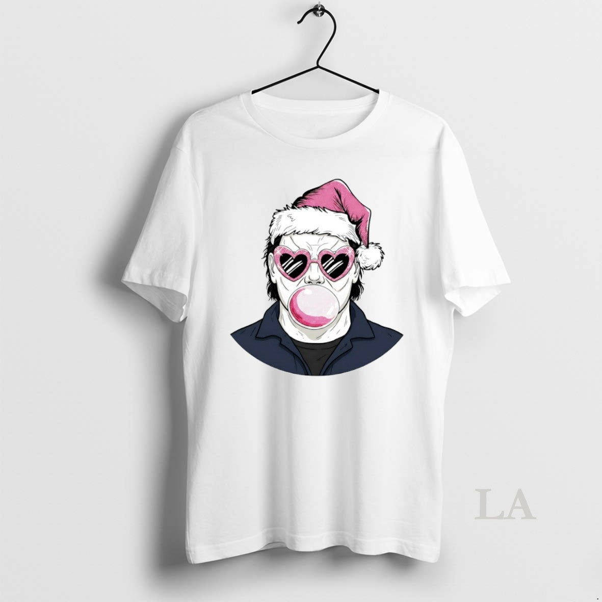 Original Merry Christmas Michael Myers Bubble Gum Circle T-Shirts, Hoodie, Sweatshirt | CiraTrend.com
