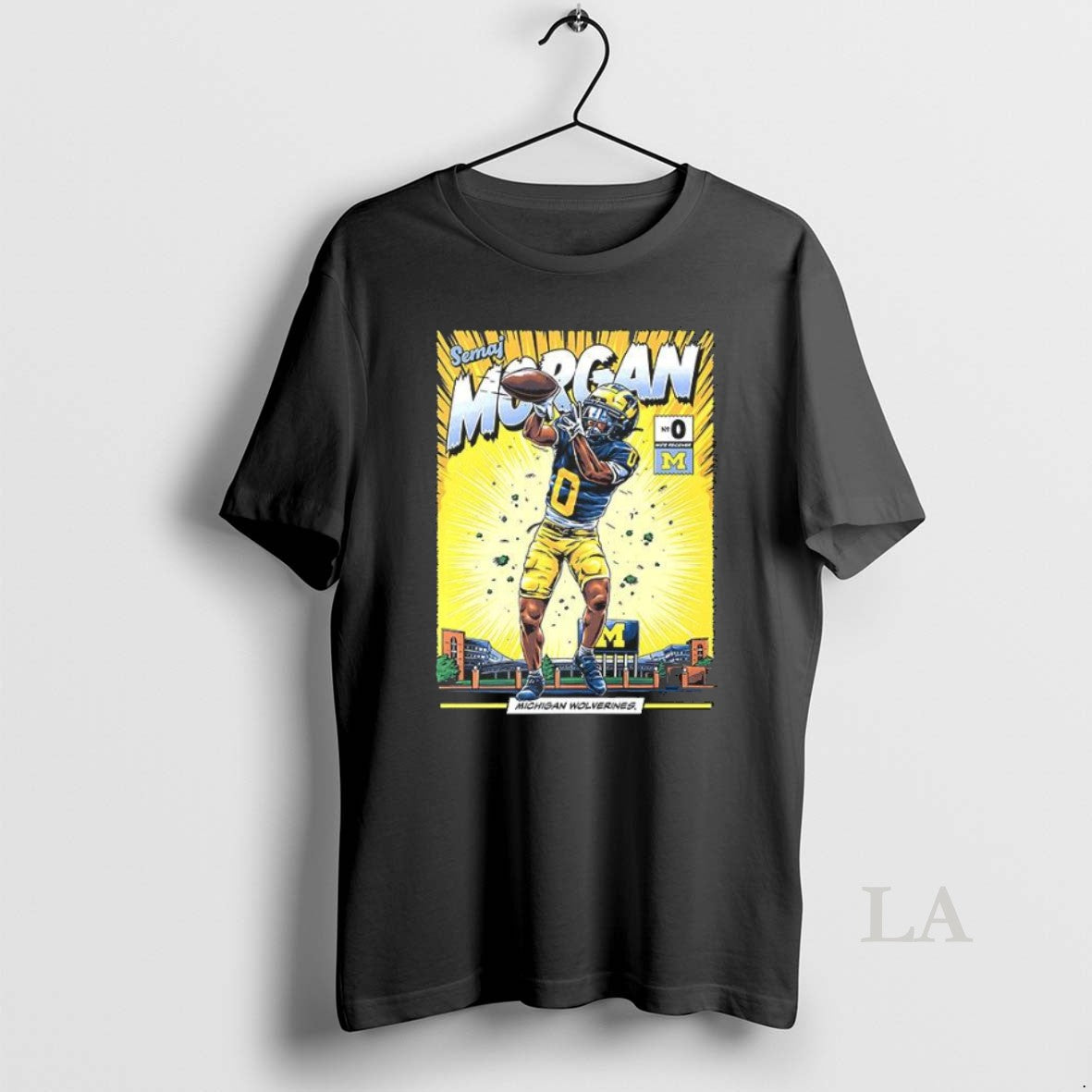 Original Michigan Wolverines 0 Semaj Morgan Student Comic