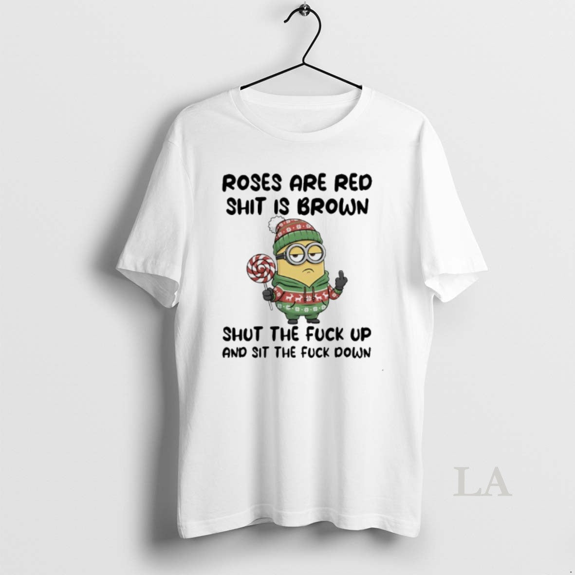 Original Minion Middle Finger Roses Are Red Shit Is Brown Shut The Fuck Up And T-Shirts, Hoodie, Sweatshirt | CiraTrend.com